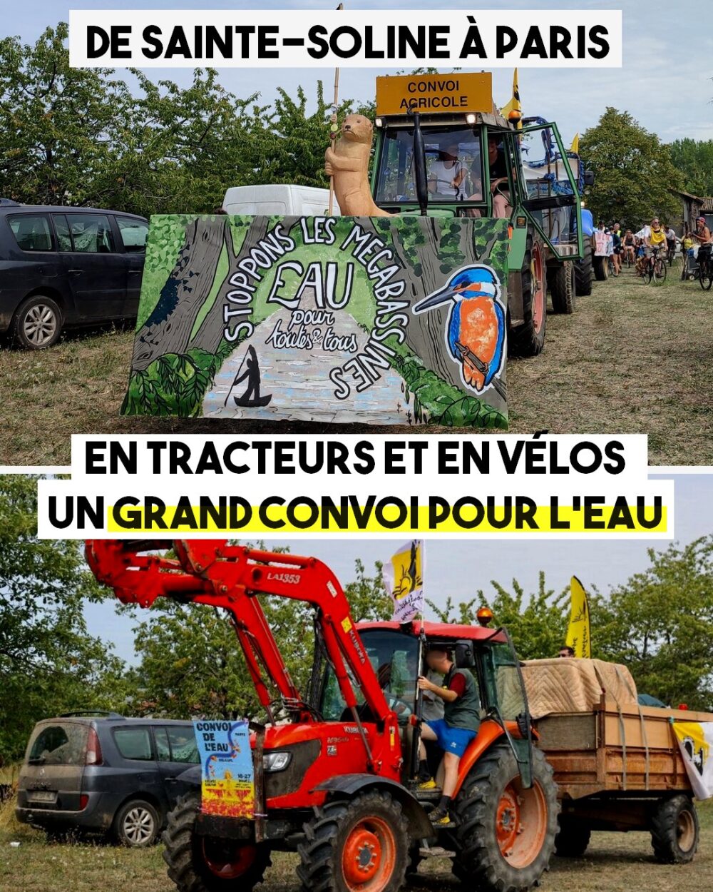 De Sainte-Soline à Paris : un grand convoi de l’eau