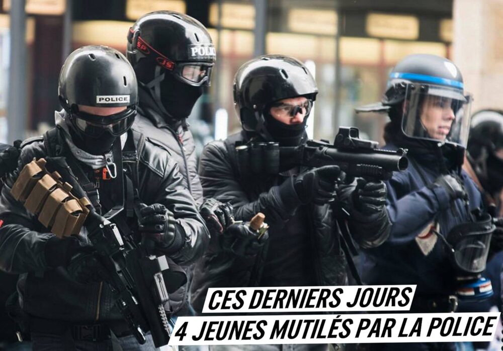 Ces derniers jours, quatre jeunes mutilés par la police