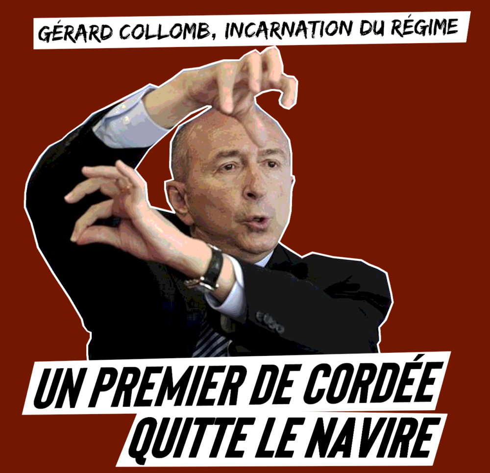 Un premier de cordée quitte le navire