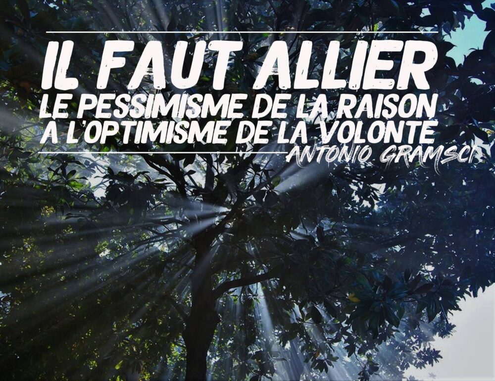 Allier le pessimisme de la raison à l’optimisme de la volonté