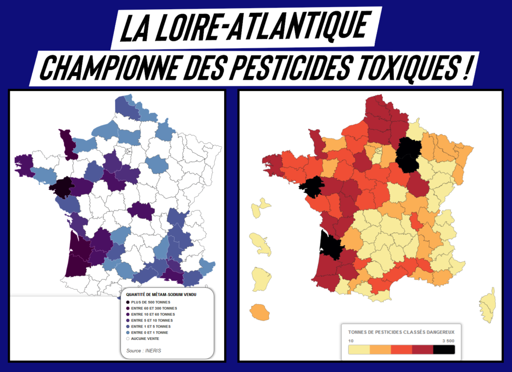 La Loire-Atlantique championne des pesticides toxiques !