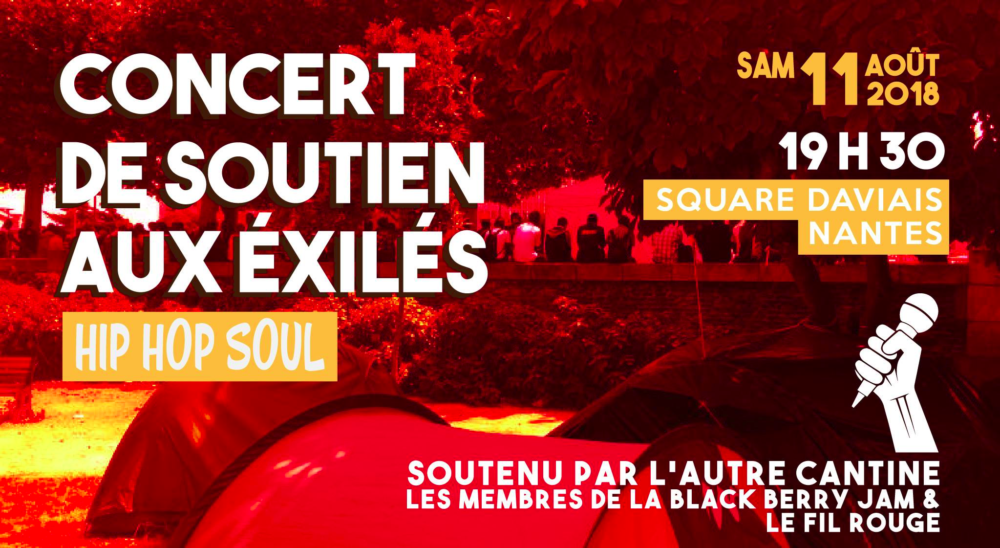 Ce soir, gros concert de soutien aux exilés, square Daviais !