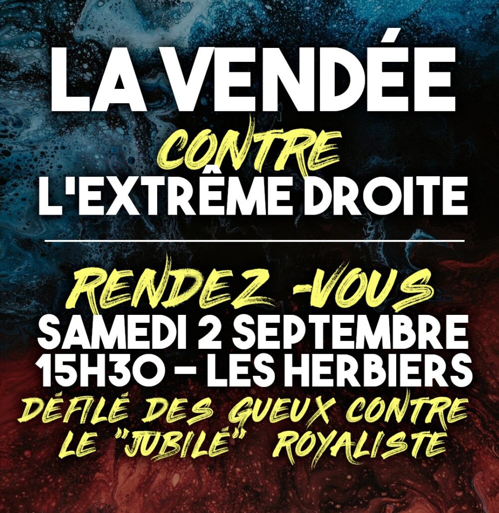 2 septembre : mobilisation antifasciste en Vendée