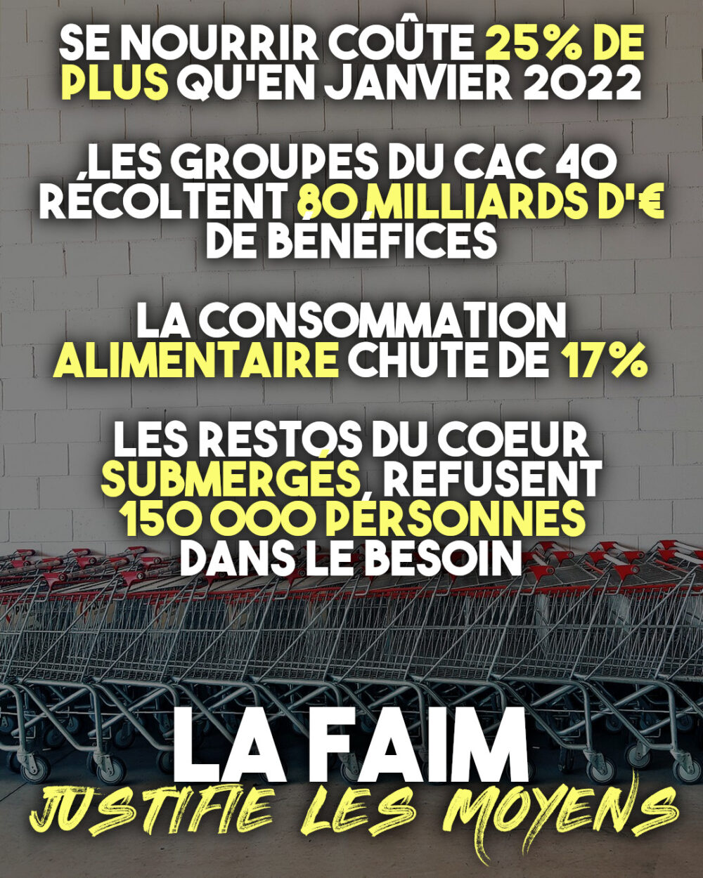 La faim justifie les moyens