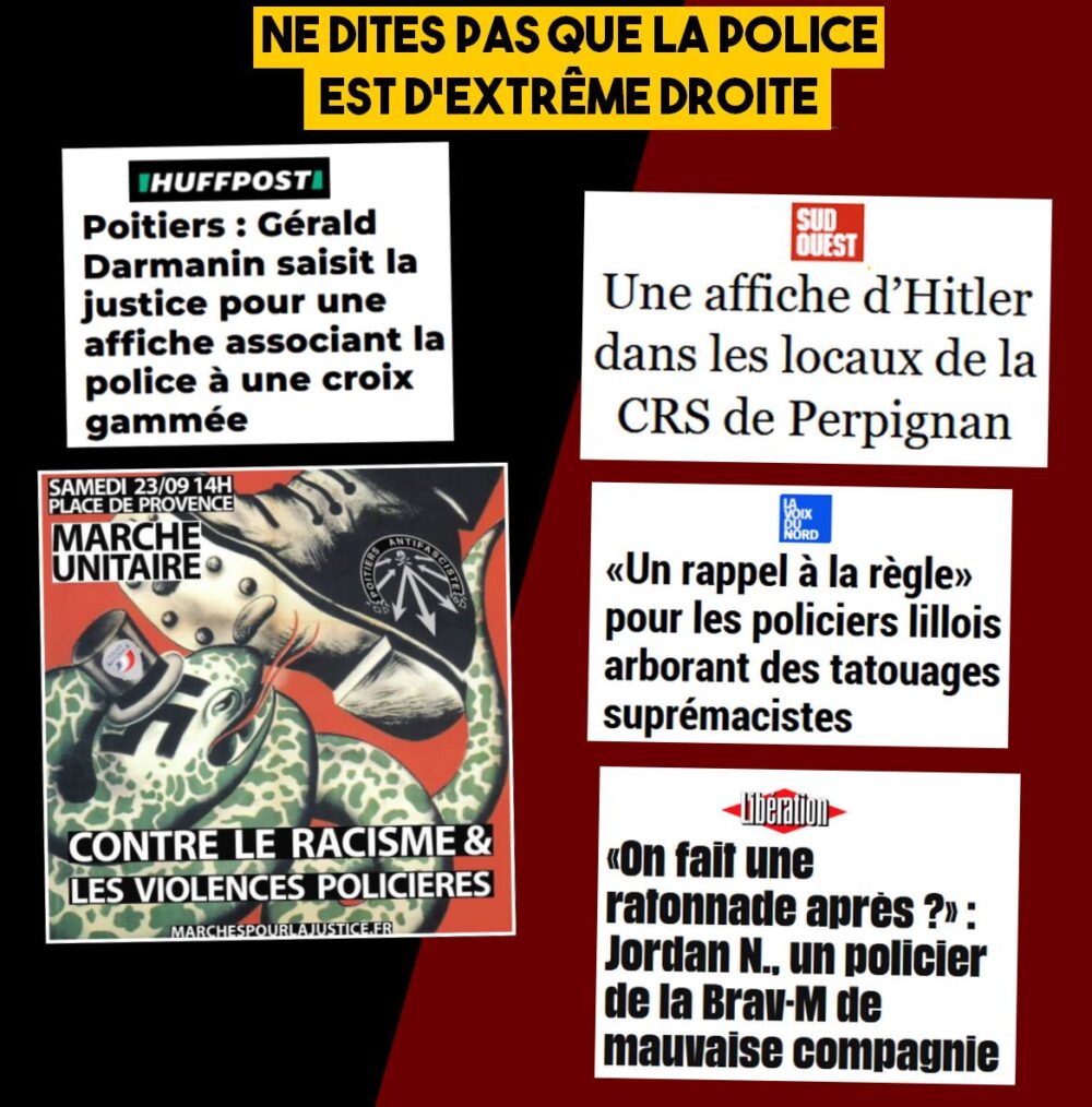 Ne dites pas que la police est d’extrême droite