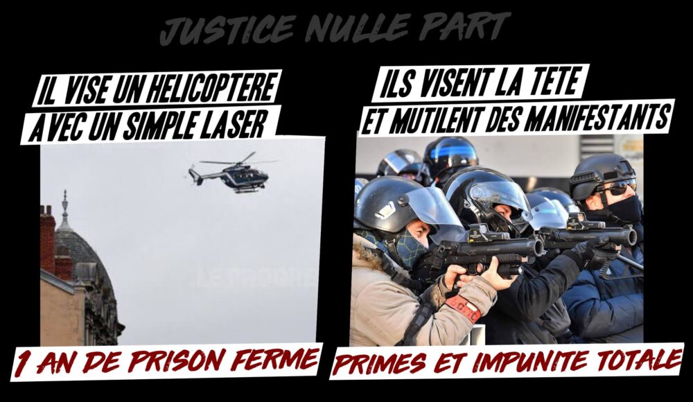 De la prison pour avoir pointé un laser vers le ciel !