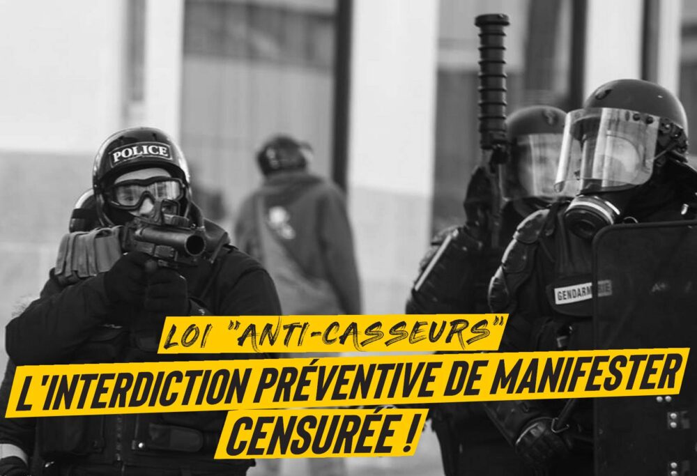 L’interdiction de manifester ne passe pas !