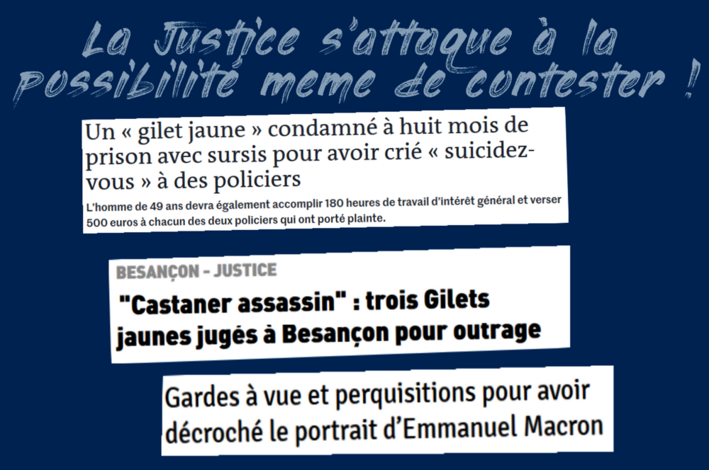 La justice s’attaque à la possibilité même de contester