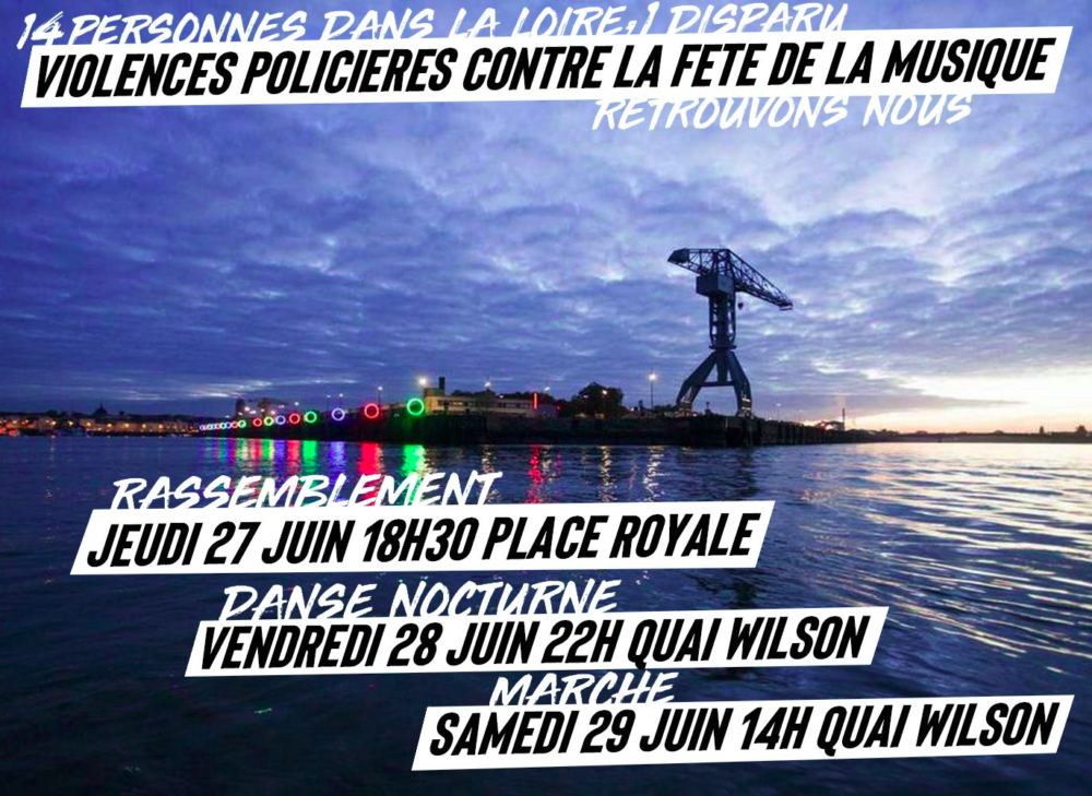 Violences policières à la fête de la musique : retrouvons-nous !
