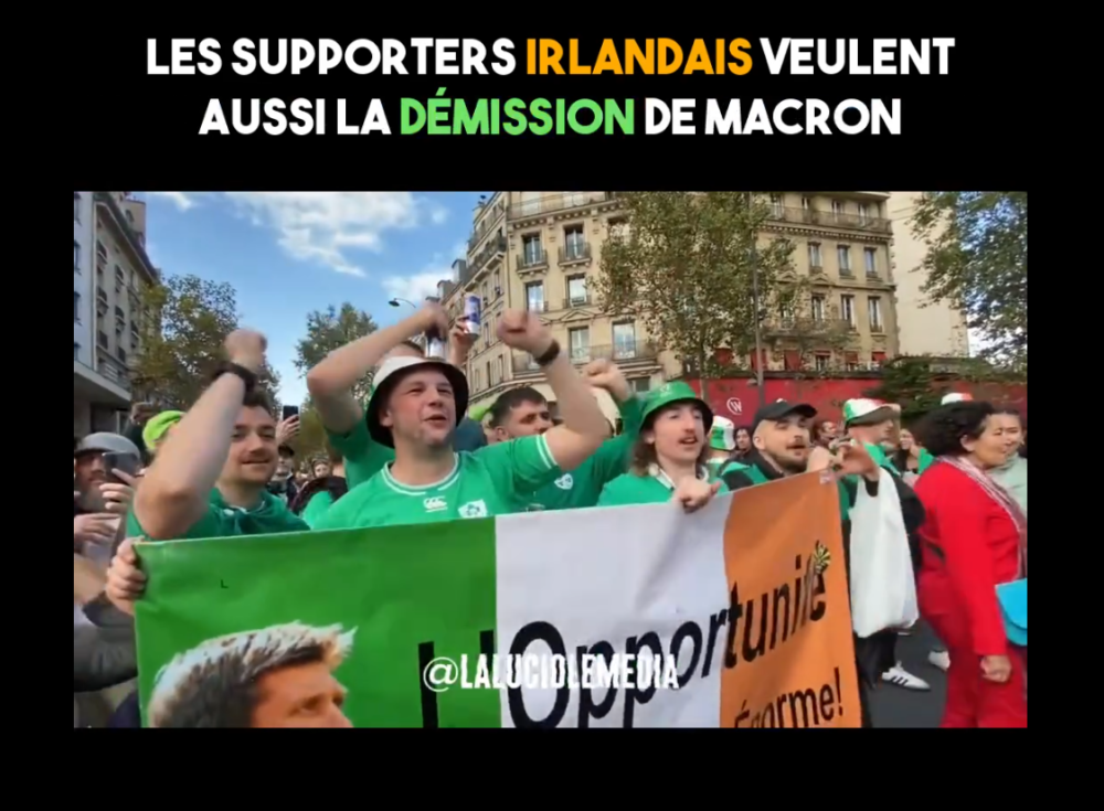 Paris : les supporters irlandais se joignent à la manifestation