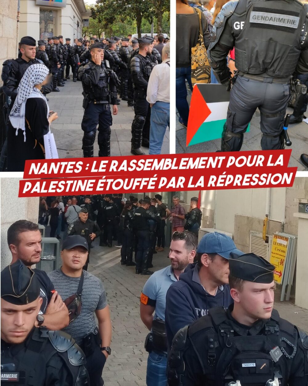 Nantes : la manifestation pour la Palestine étouffée