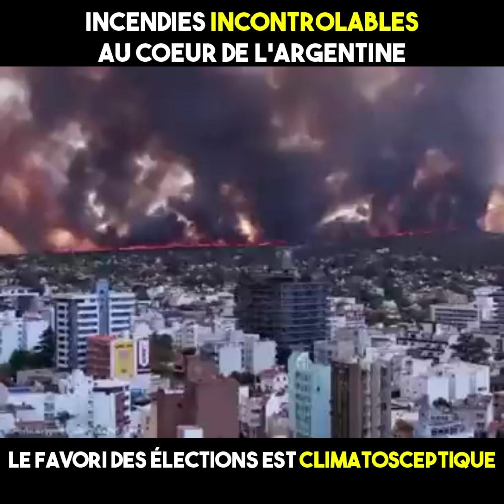 Incendies incontrôlables en Argentine
