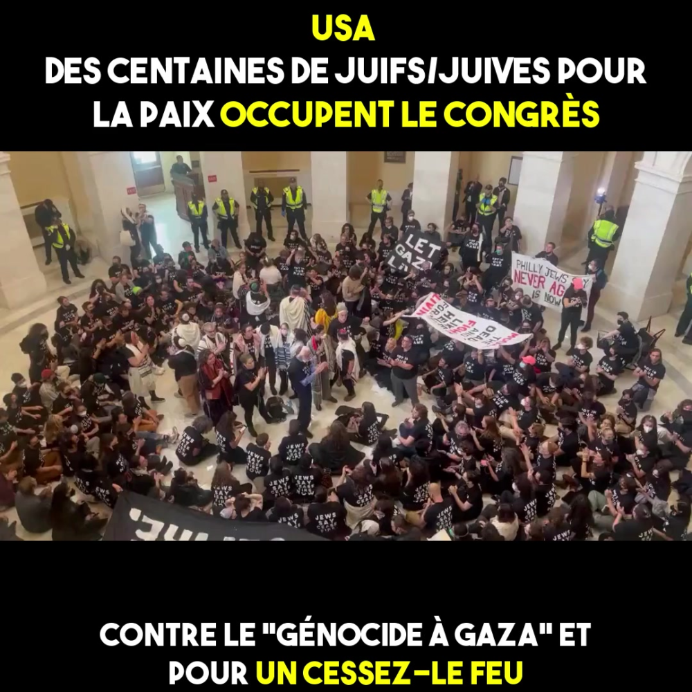 Des juifs et juives contre la guerre occupent le Congrès des États-Unis