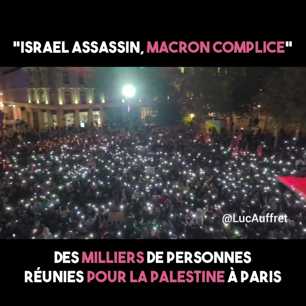 Paris : forte mobilisation pour la Palestine
