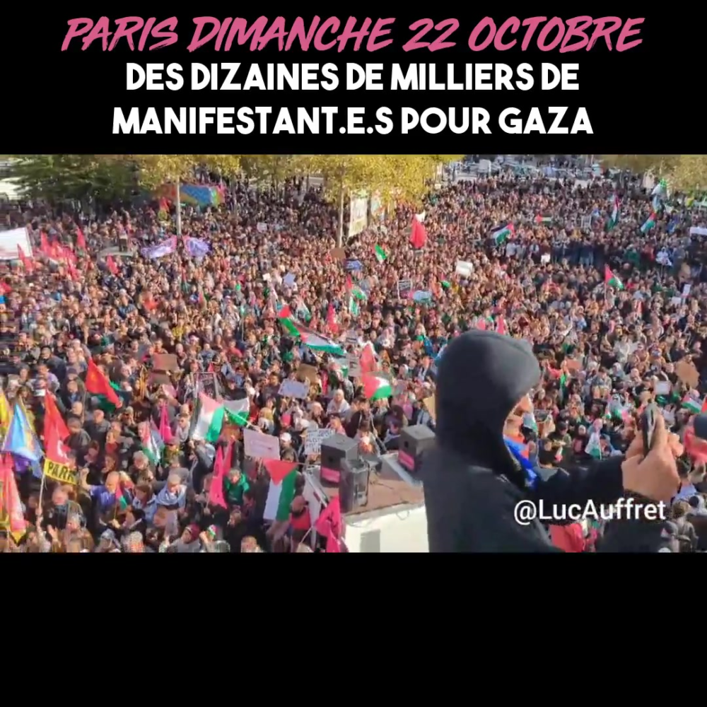 Paris : des dizaines de milliers de personnes pour Gaza