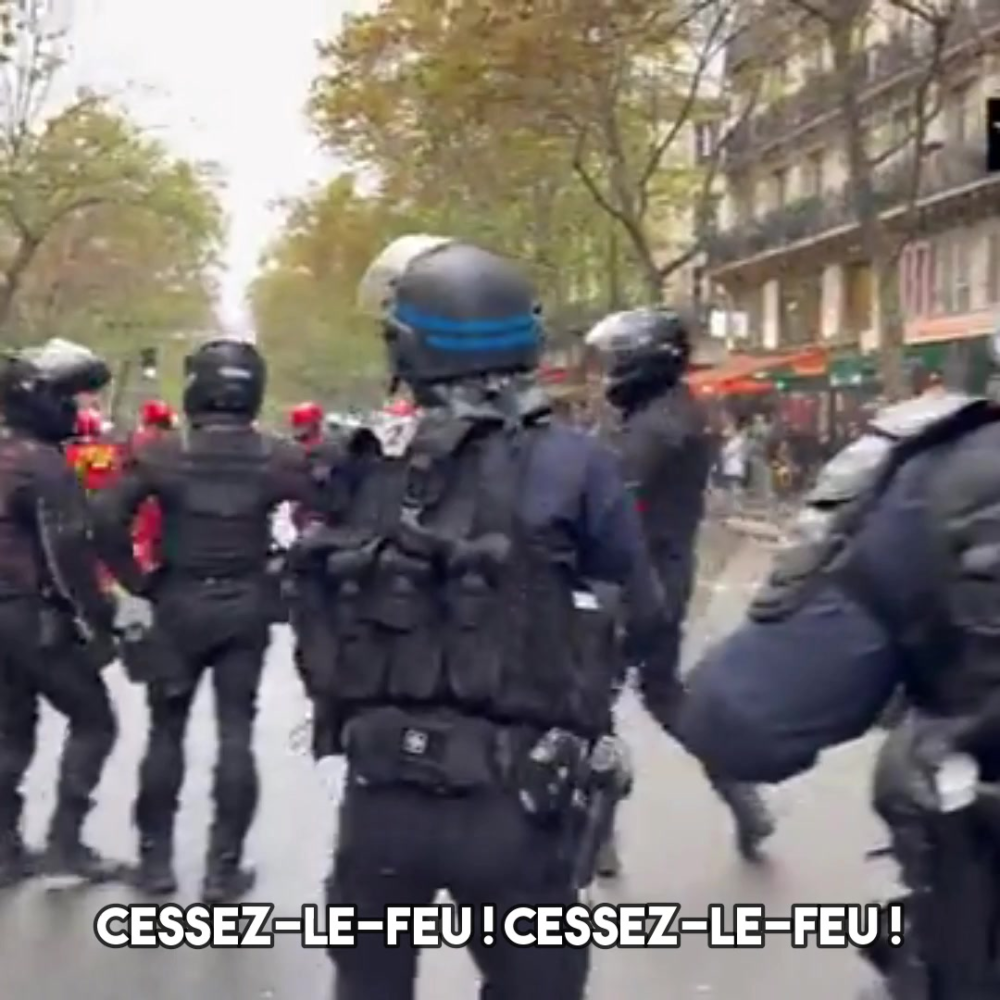 Paris : pour Gaza, des milliers de personnes bravent la dictature
