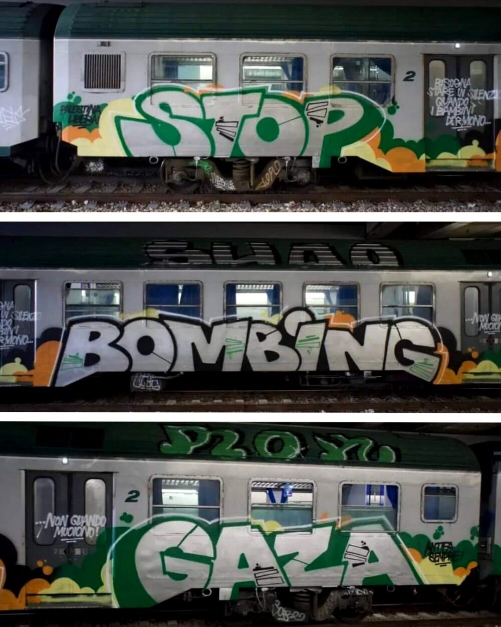« Stop bombing Gaza »