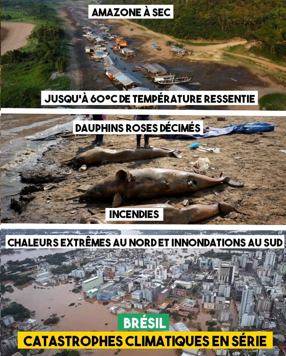 Brésil : catastrophes climatiques en série