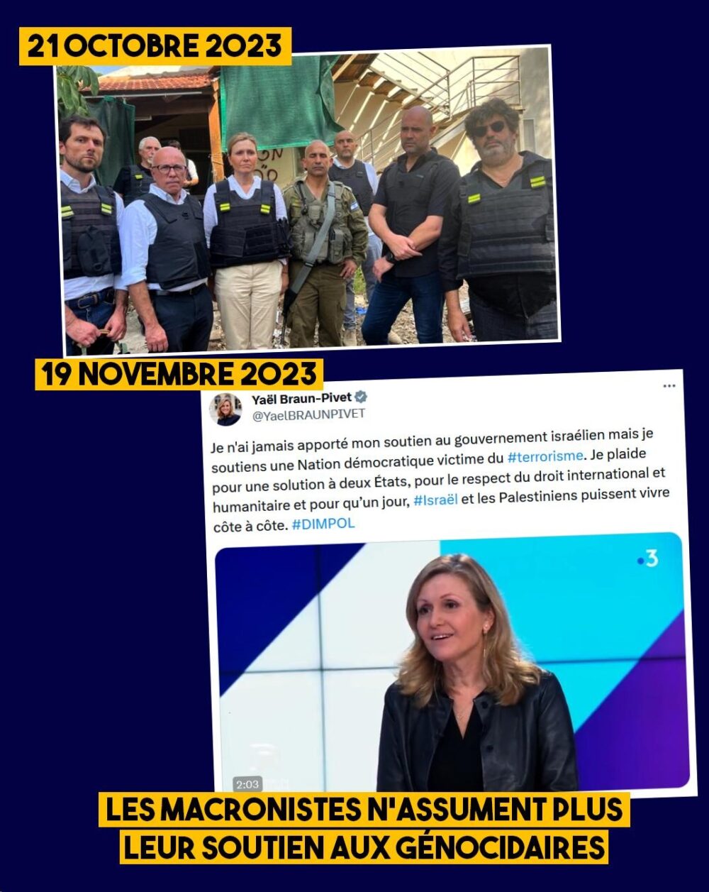 Les macronistes n’assument plus leur soutien aux génocidaires