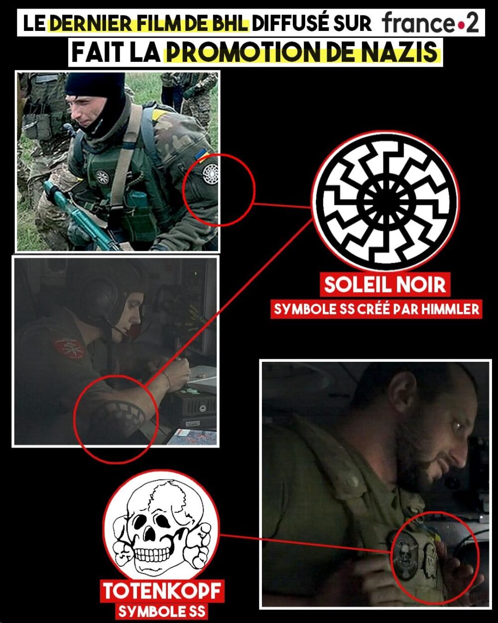 BHL et France Télévision font la promotion de nazis ukrainiens
