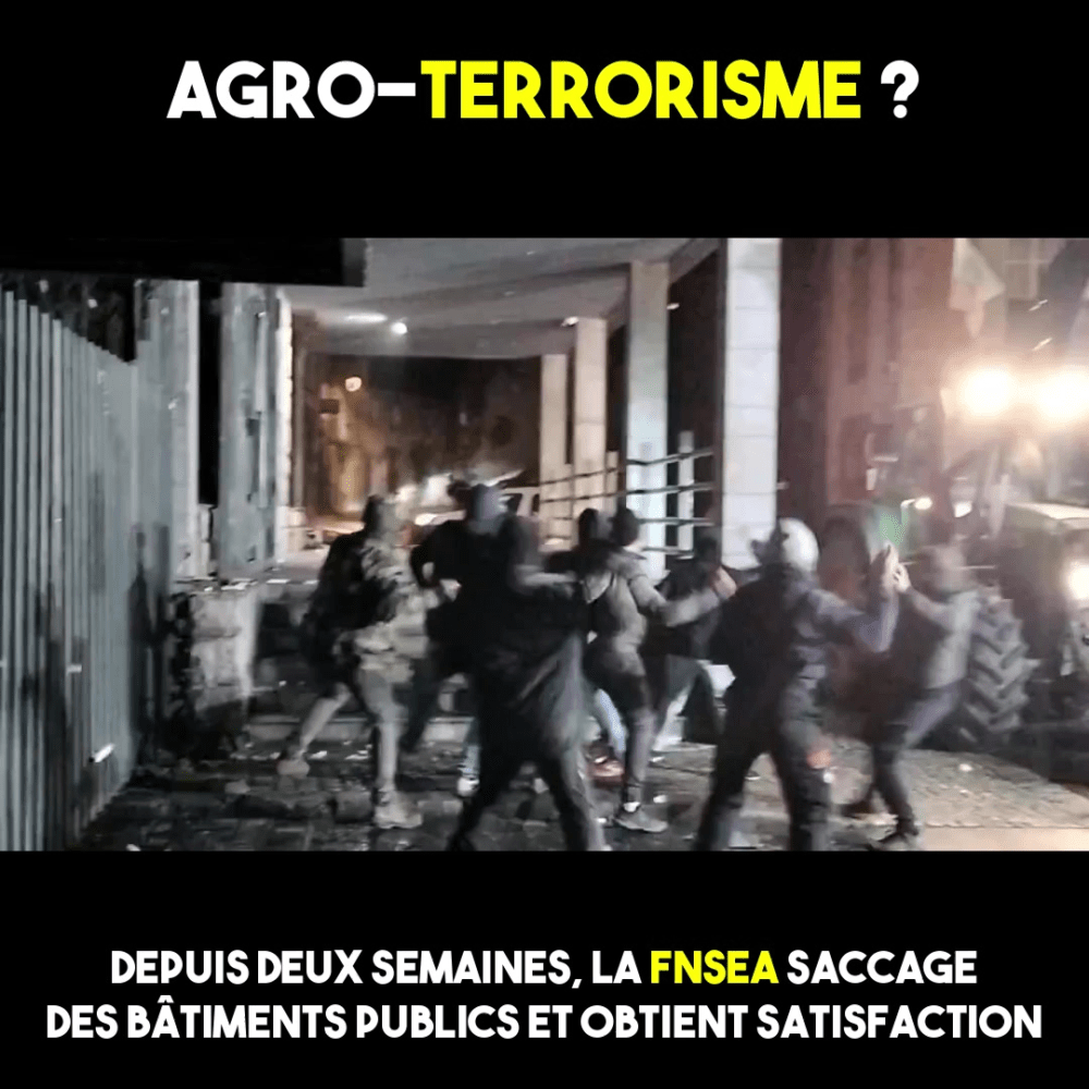 « Agro-terrorisme » : le lobby des pesticides saccage les bâtiments publics depuis deux semaines