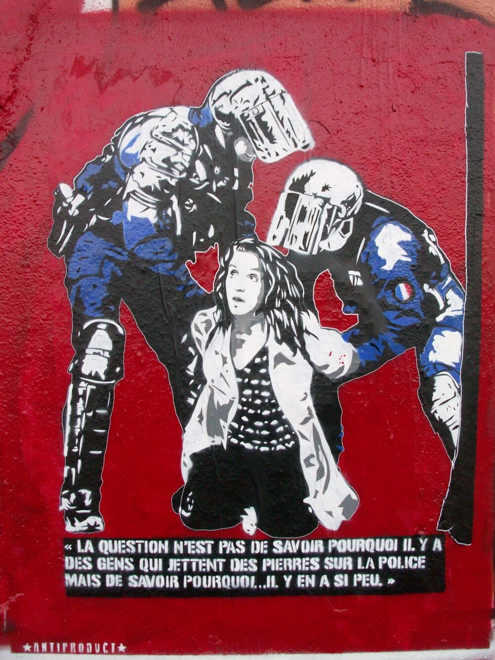 Farida : un pochoir vu dans la rue