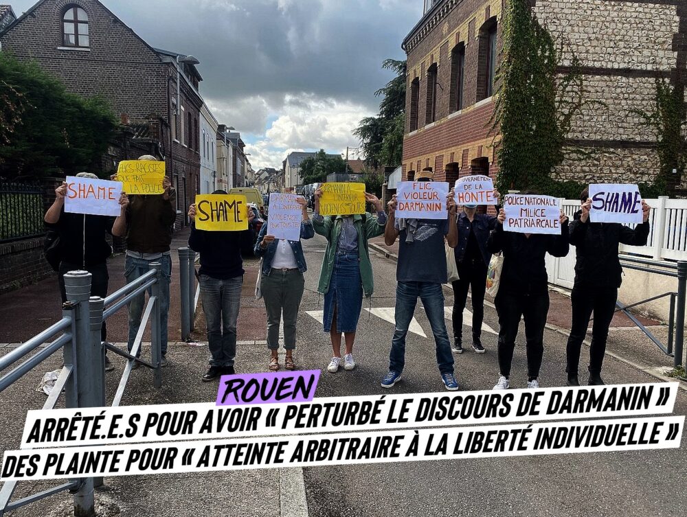 Rouen : les personnes arrêtées lors de la venue de Darmanin portent plainte pour « atteinte arbitraire à la liberté individuelle »
