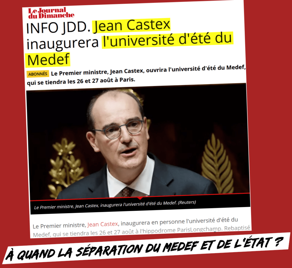 Castex au Medef