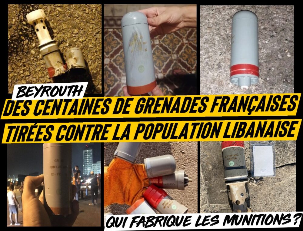 Des centaines de grenades françaises tirées contre la population libanaise