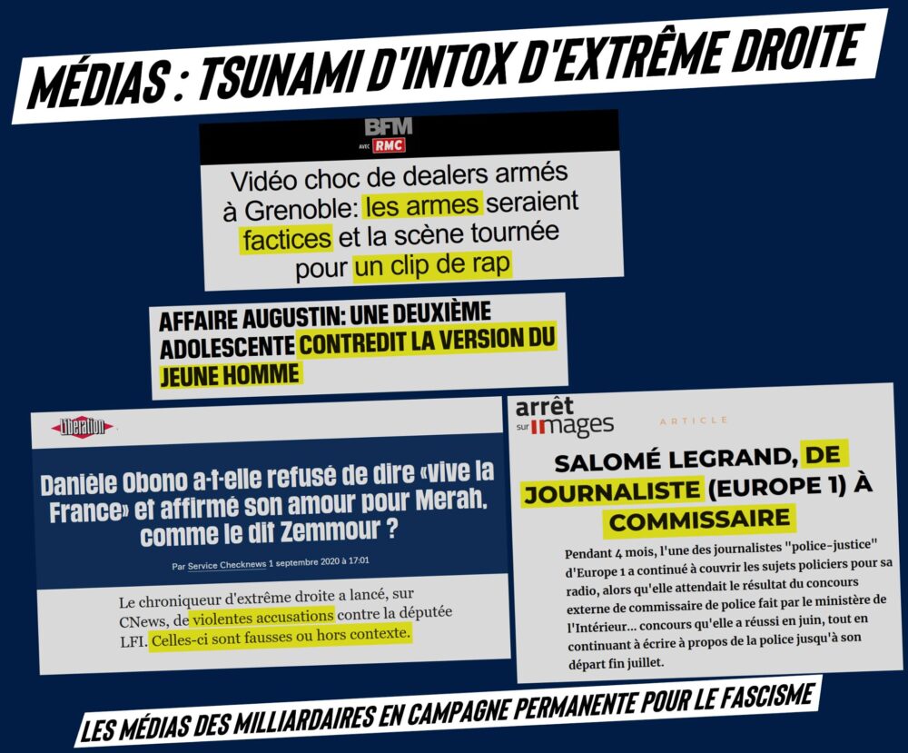 Médias : tsunami d’intox d’extrême droite