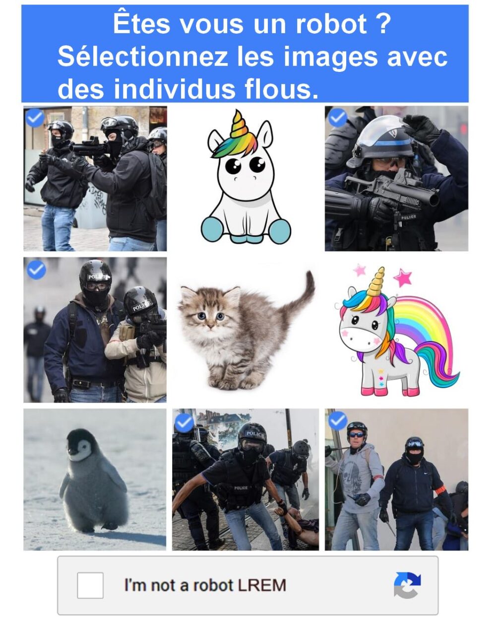 Des individus pas très nets