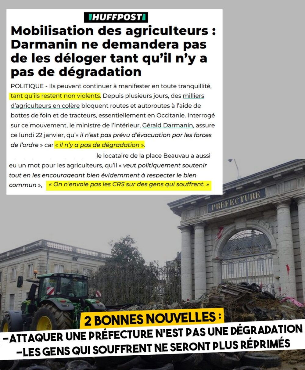 Darmanin annonce de bonnes nouvelles
