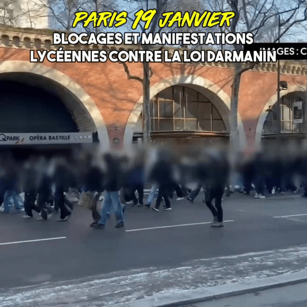 Manifestations lycéennes contre la Loi Darmanin : la jeunesse ouvre la voie