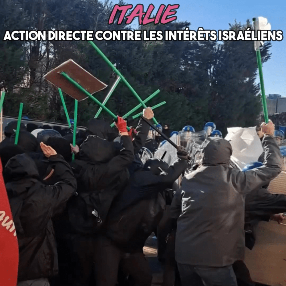 Italie : offensive contre les intérêts économiques israéliens