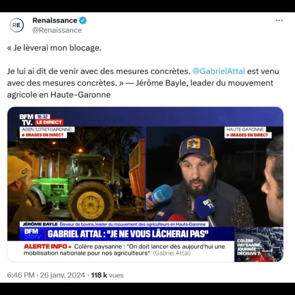 Agriculteurs : la FNSEA a déjà trahi le mouvement