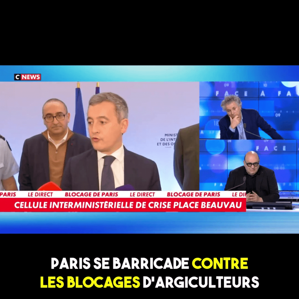 Darmanin barricade Paris contre les agriculteurs