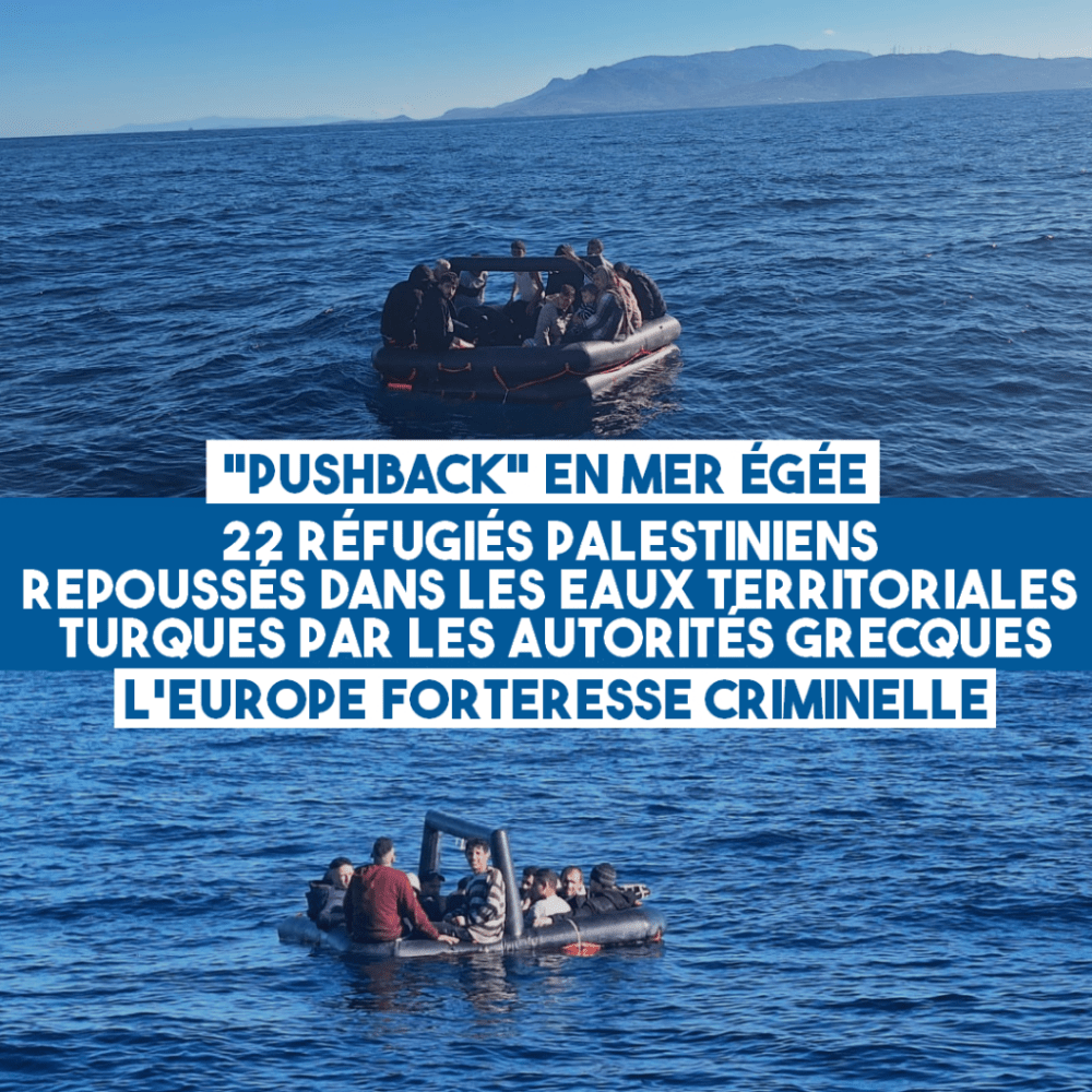 « Pushback » en mer Égée : 22 rescapés palestiniens refoulés par les gardes-côtes grecs