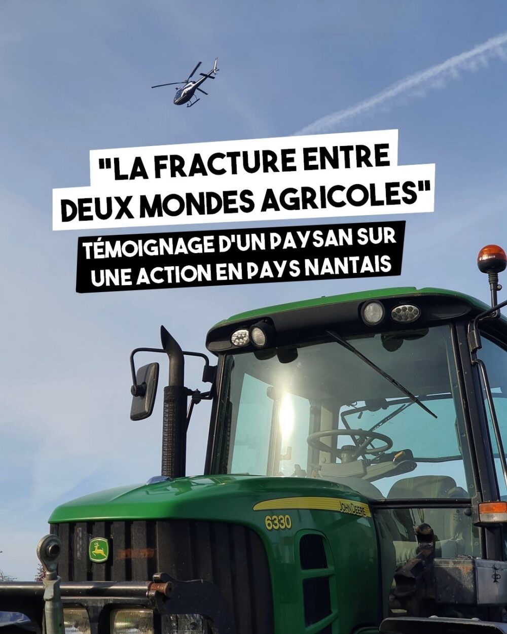 Reportage : une fracture entre deux mondes agricoles