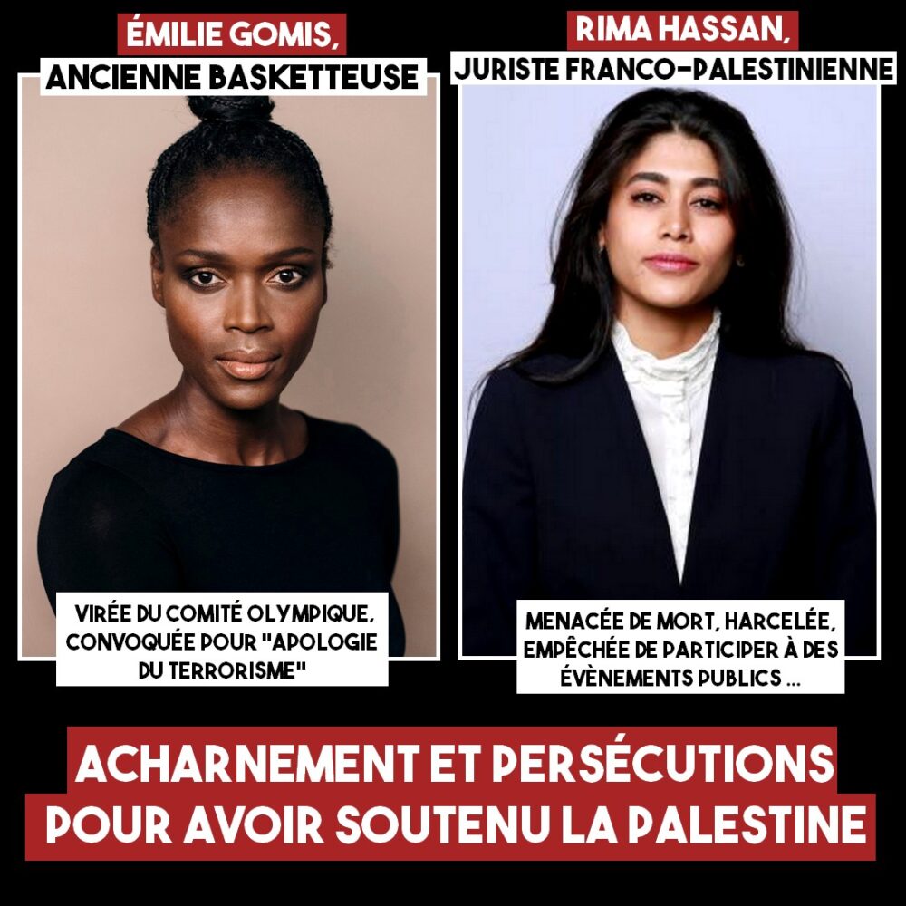 Harcelées pour avoir soutenu la Palestine