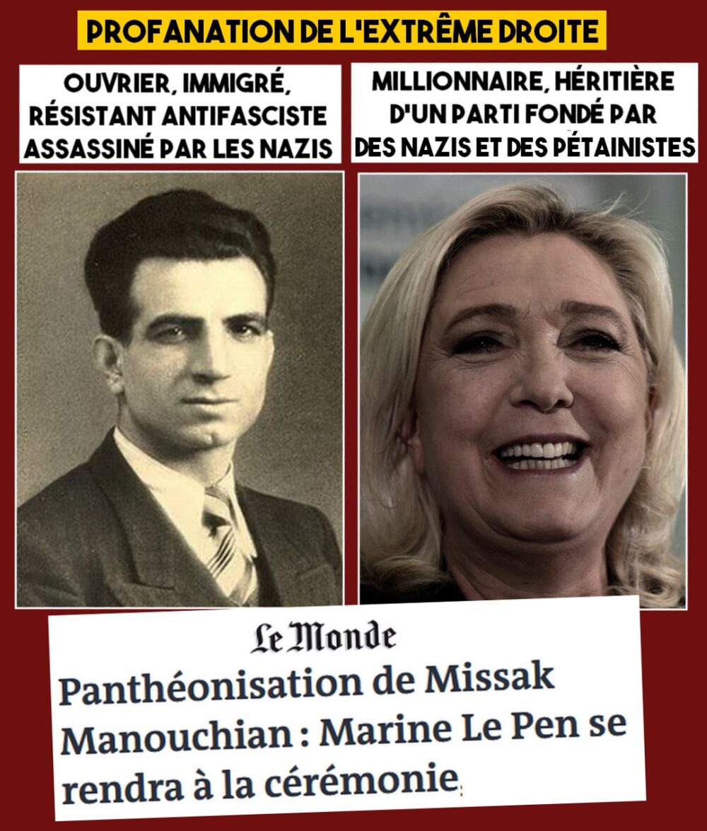 L’extrême droite veut profaner la mémoire du résistant Missak Manouchian