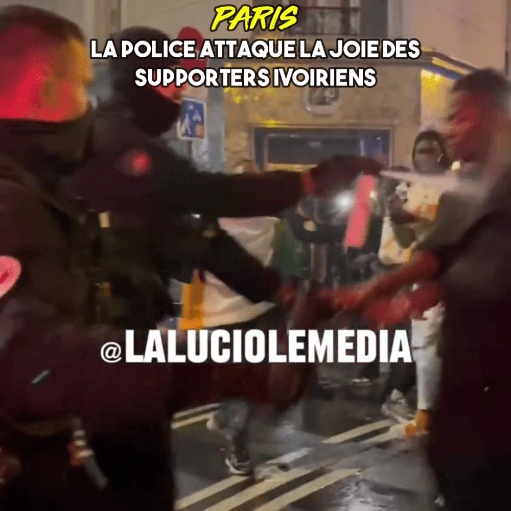 Paris : la police attaque la joie des supporters de Côte d’Ivoire