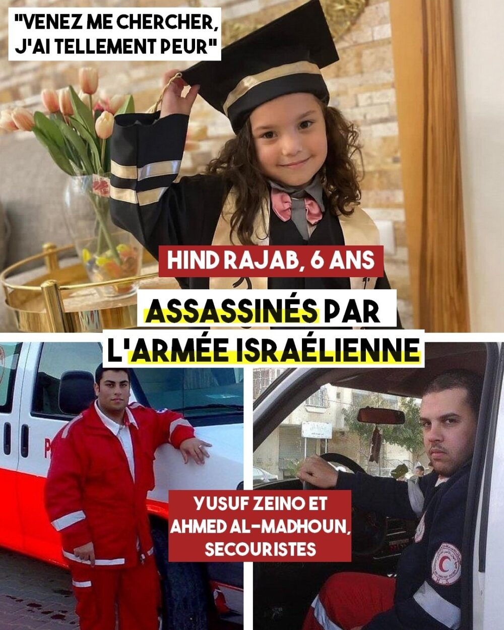 Hind Rajab, 6 ans, assassinée avec sa famille à Gaza
