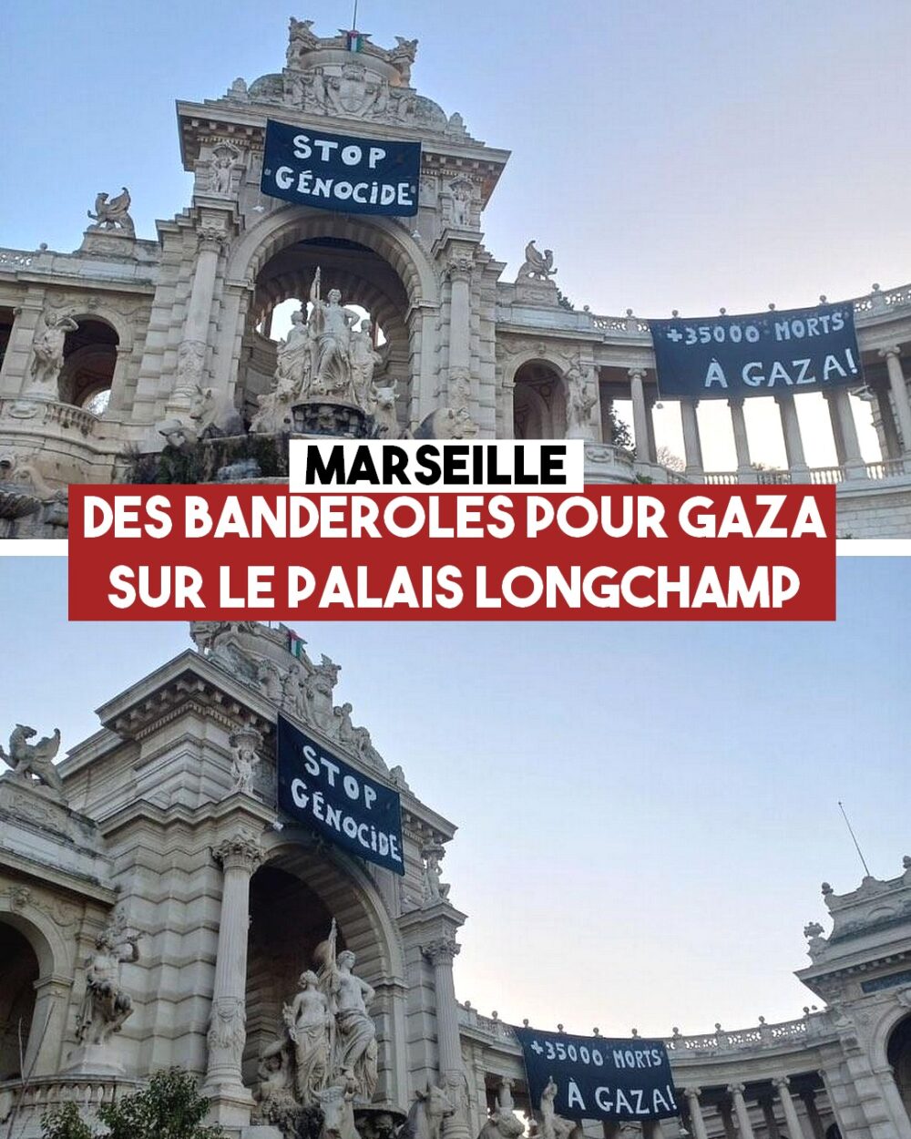 Marseille : des banderoles contre le génocide
