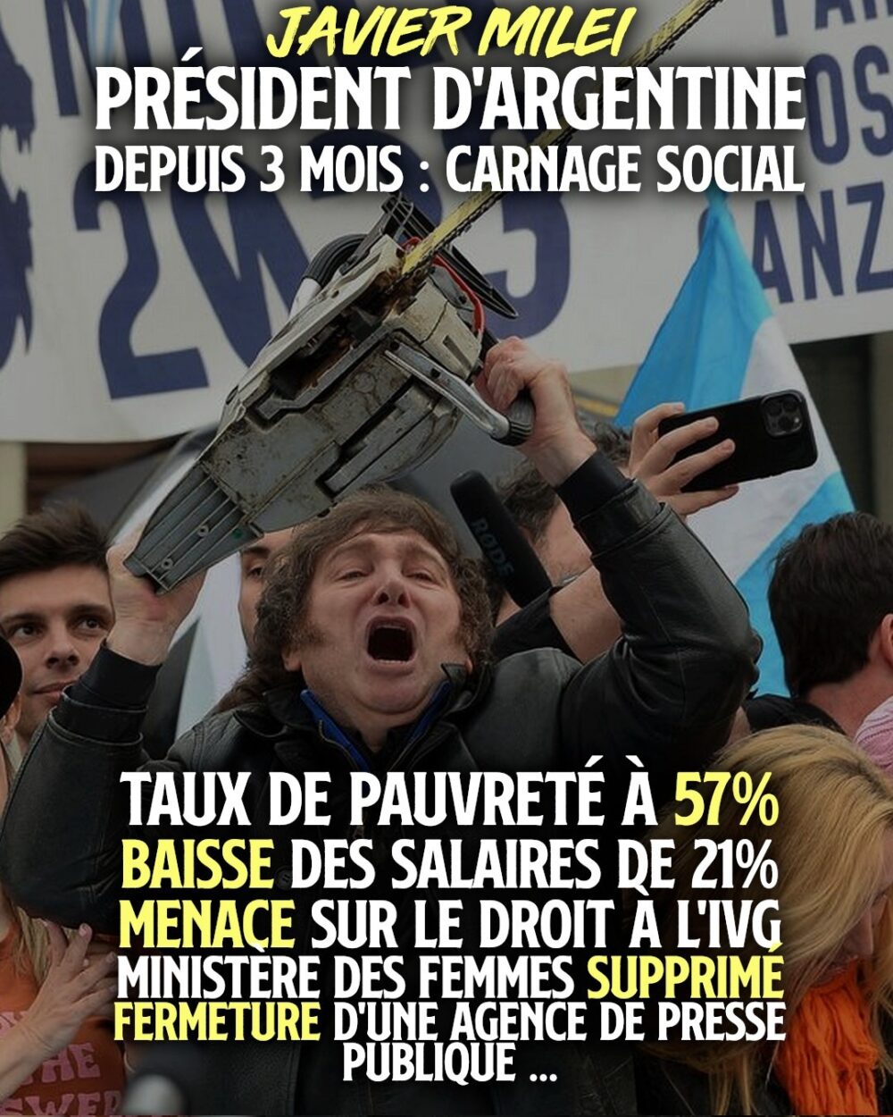 Trois mois d’extrême droite capitaliste en Argentine : carnage social