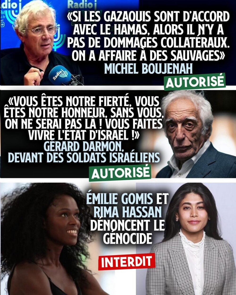 En France, faire l’apologie d’un génocide est autorisé, le dénoncer est sanctionné