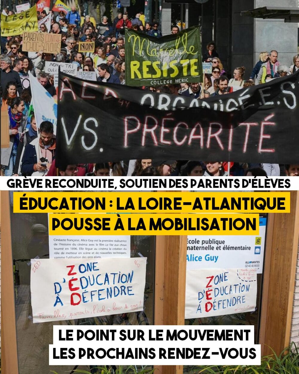 Éducation : la Loire-Atlantique pousse à la mobilisation