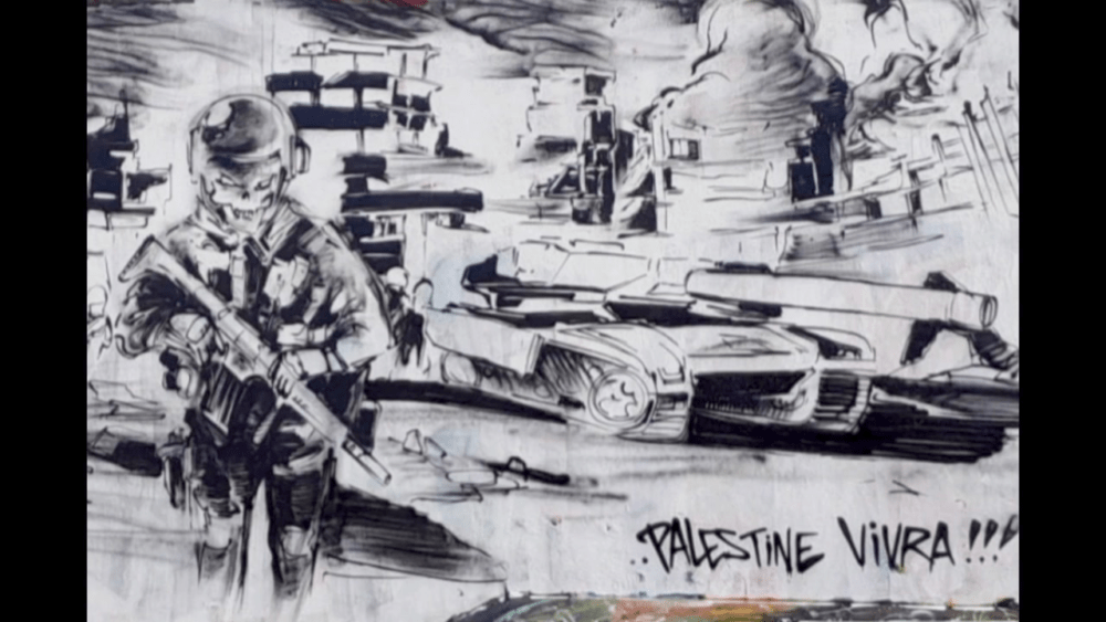 Nantes : une nouvelle fresque pour Gaza