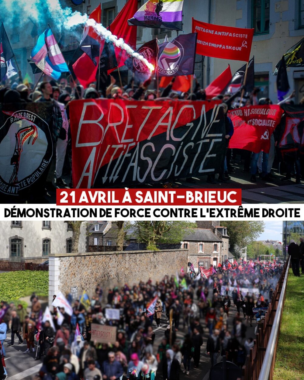 Bretagne antifasciste : Saint-Brieuc en force contre l’extrême droite