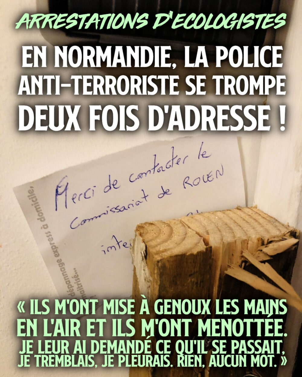 Communiqué : «Incompétence chronique et violence courante à la BRI, une « mauvaise » famille traumatisée»