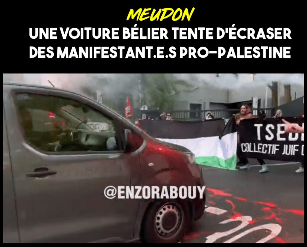 Meudon : Une voiture fonce dans un rassemblement pro-palestinien